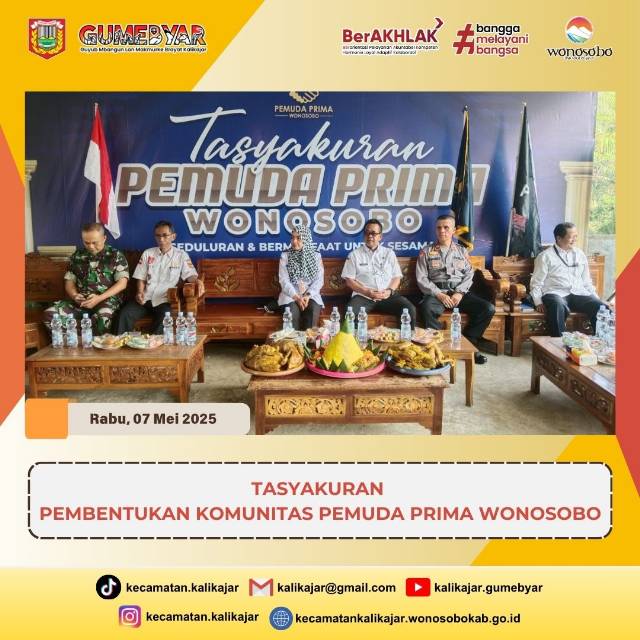 Tasyakuran Pembentukan Pemuda Prima Wonosobo